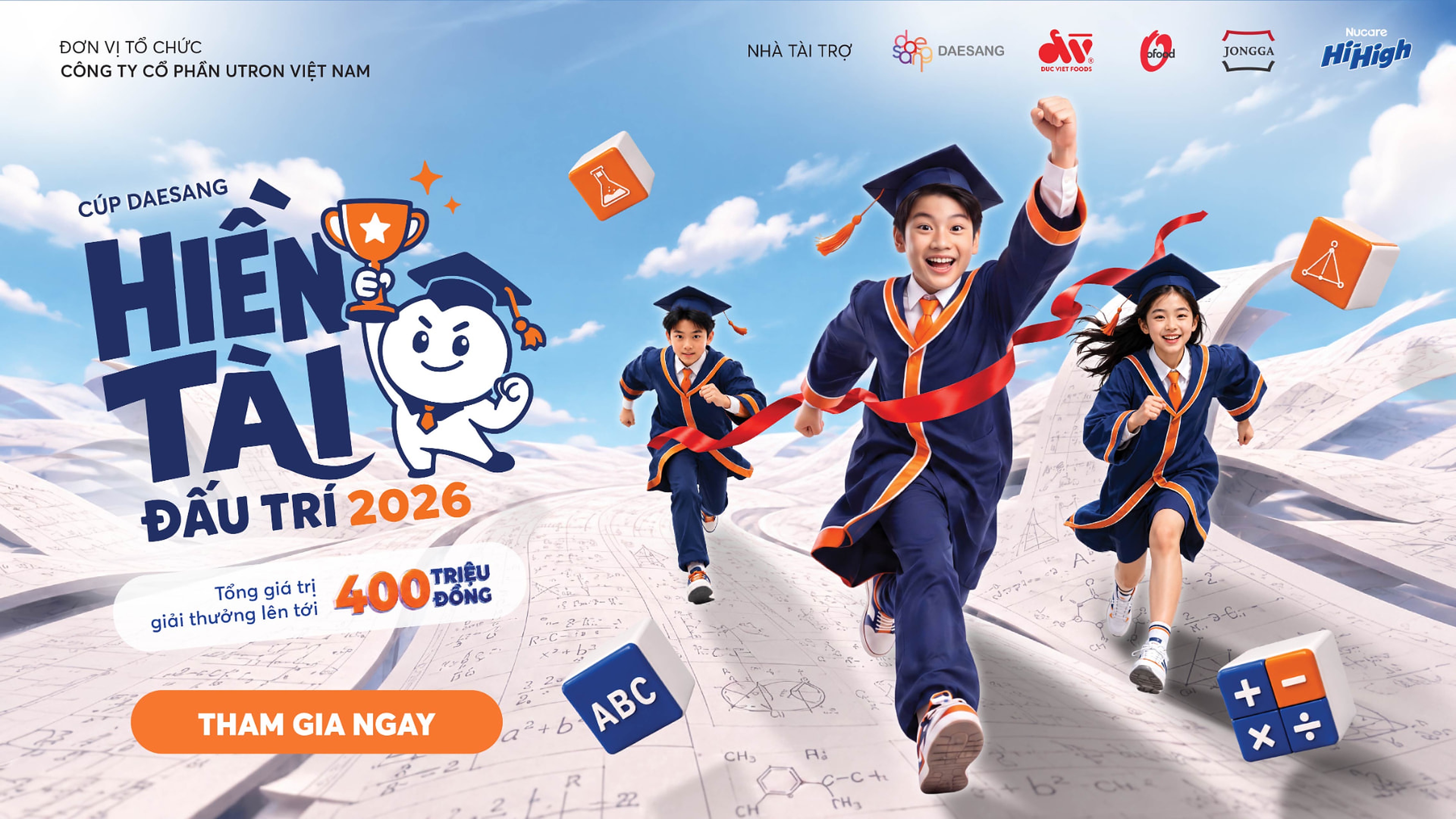 Key visual Cúp Daesang – Hiền Tài Đấu Trí 2026